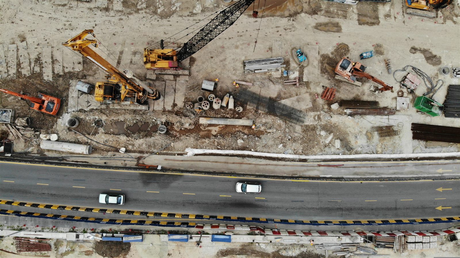 Elevated aerial view suitable for bridge, mast, and facility condition monitoring